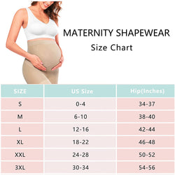 Beige Seamless Maternity Shapewear,Prevent Thigh Chaffing, Belly Support